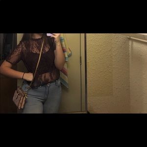 American Eagle Lace Crop Top